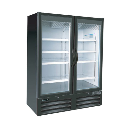 2-Door Glass Swing Door Refrigerator 54"