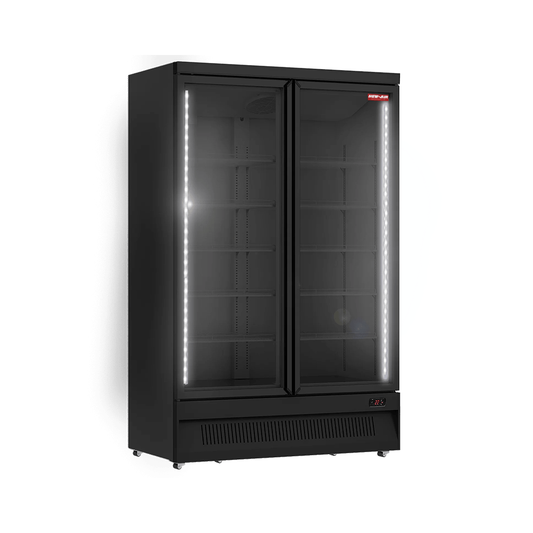 2-Door Glass Swing Door Refrigerator 49"